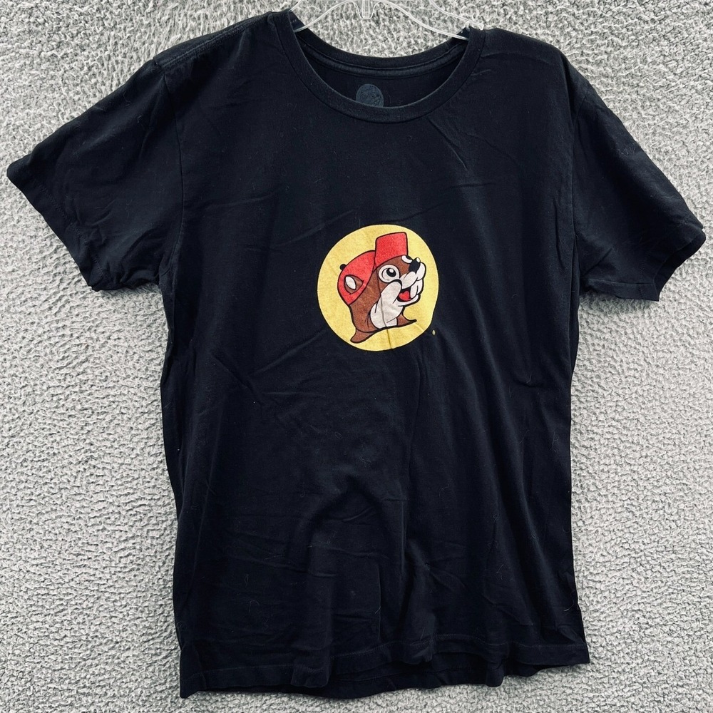 Buc ees Mens Graphic T Shirt L Peace Love Americana Road Trip Tourist Souvenir